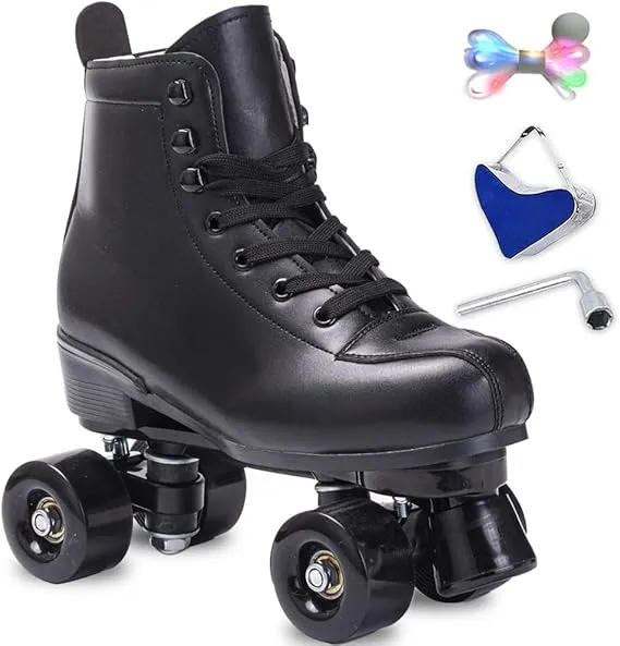 PATINES NEGROS 4 GOMAS #10